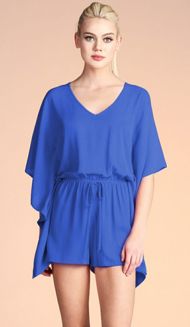 Solid Caftan Romper